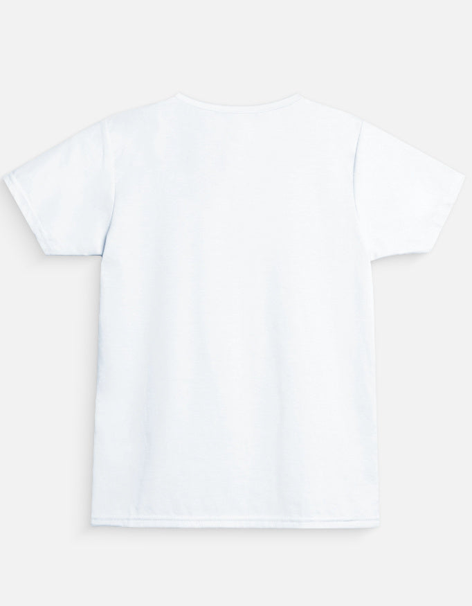 Ice Candy Girl Cartoon T-Shirt White Back View – ToonVerze Kids Cotton Tee