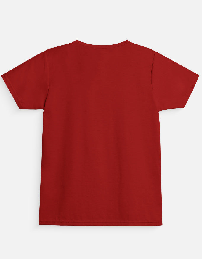 Ice Candy Girl Cartoon T-Shirt Red Back View – ToonVerze Kids Tee