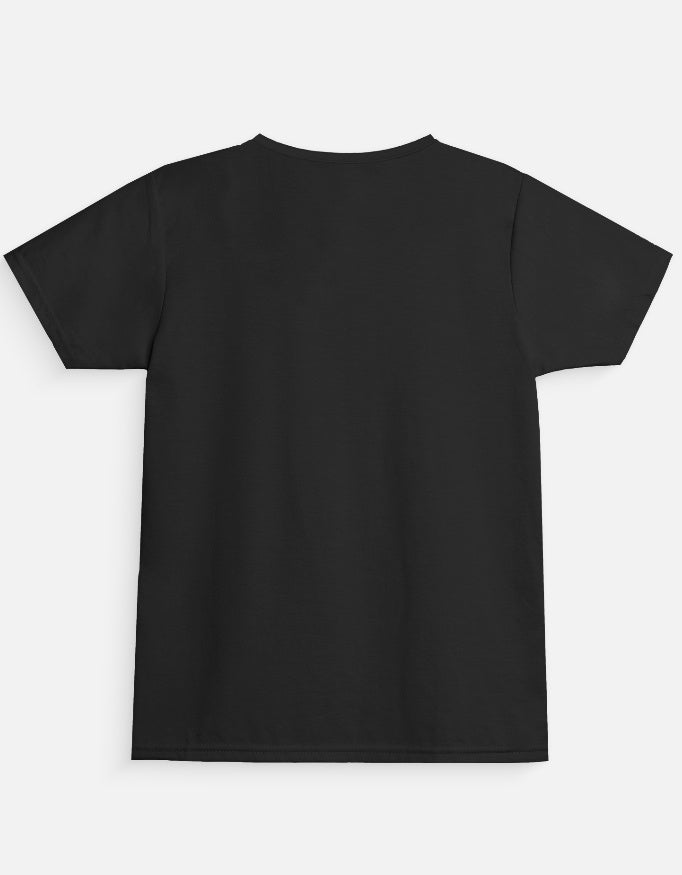 Ice Candy Girl Cartoon T-Shirt Black Back View – ToonVerze Kids Cotton Tee