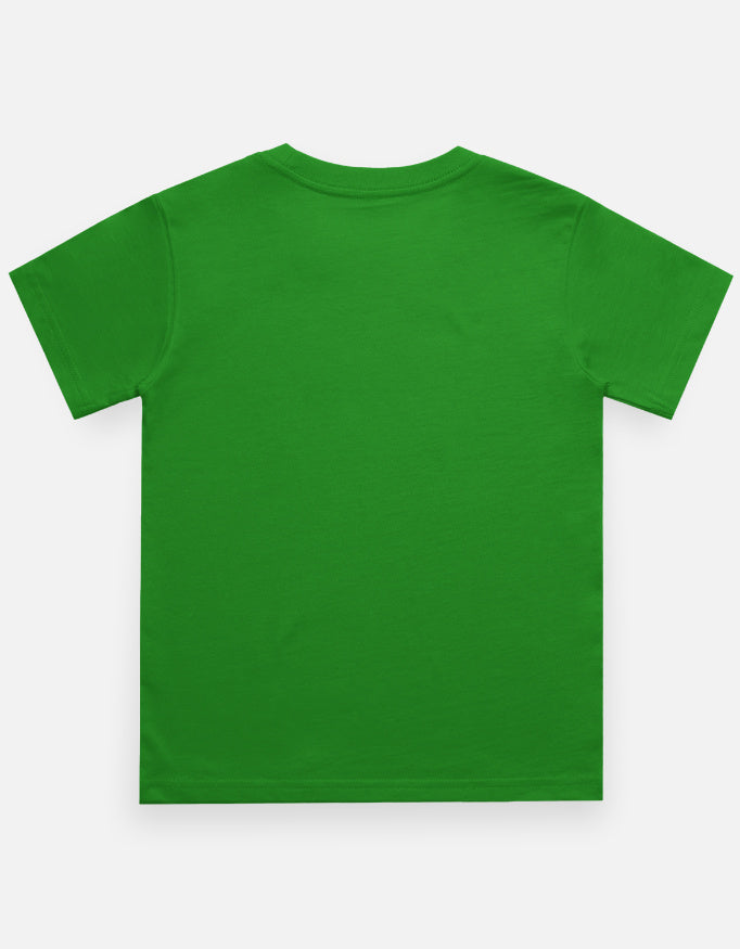 Cloud Bubble Dino Cartoon T-Shirt Yellow Back View – ToonVerze Kids Tee