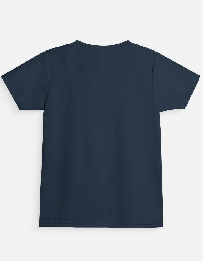 Ice Candy Girl Cartoon T-Shirt Navy Blue Back View – ToonVerze Kids Tee