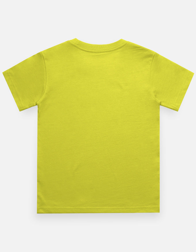 Cloud Bubble Dino Cartoon T-Shirt Orange Back View – ToonVerze Kids Tee