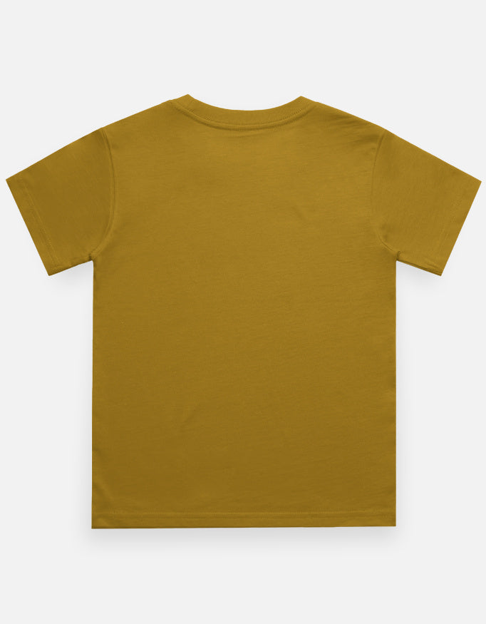 Cloud Bubble Dino Cartoon T-Shirt Green Back View – ToonVerze Kids Tee