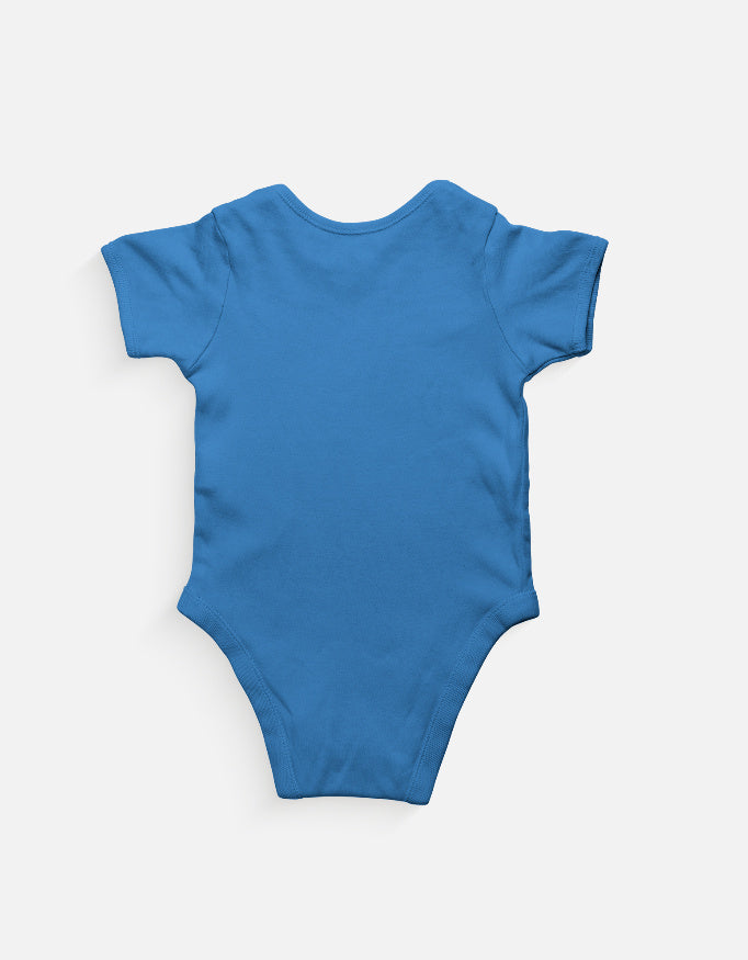 Cute Baby Elephant Cartoon Romper Pink Back View – ToonVerze Baby Bodysuit