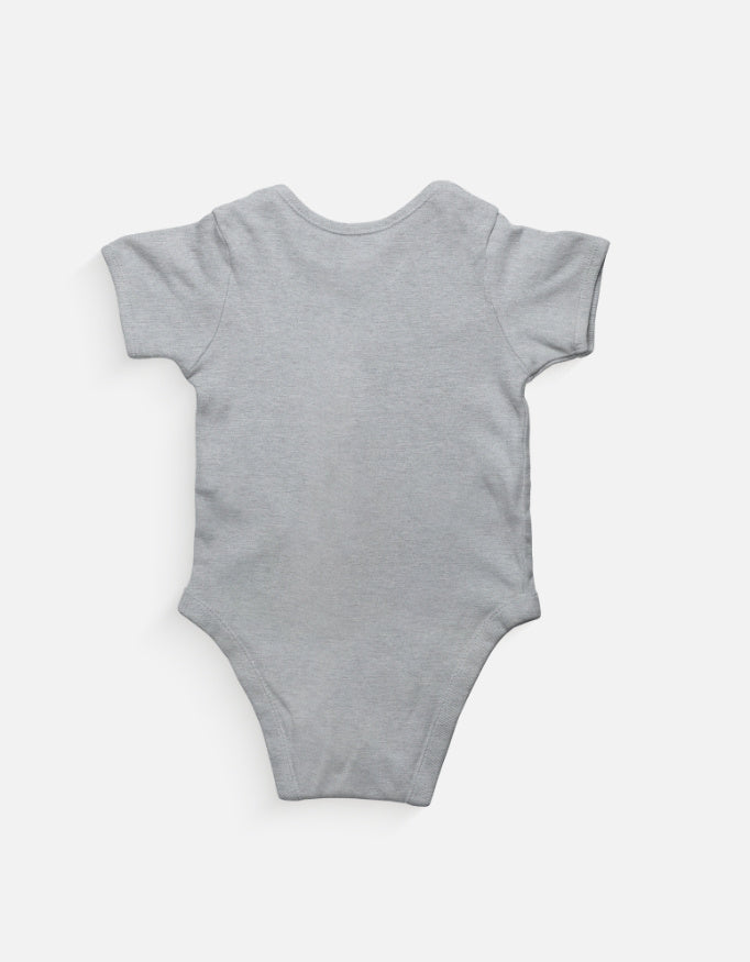 Cute Baby Elephant Cartoon Romper Royal Blue Back View – ToonVerze Newborn Onesie