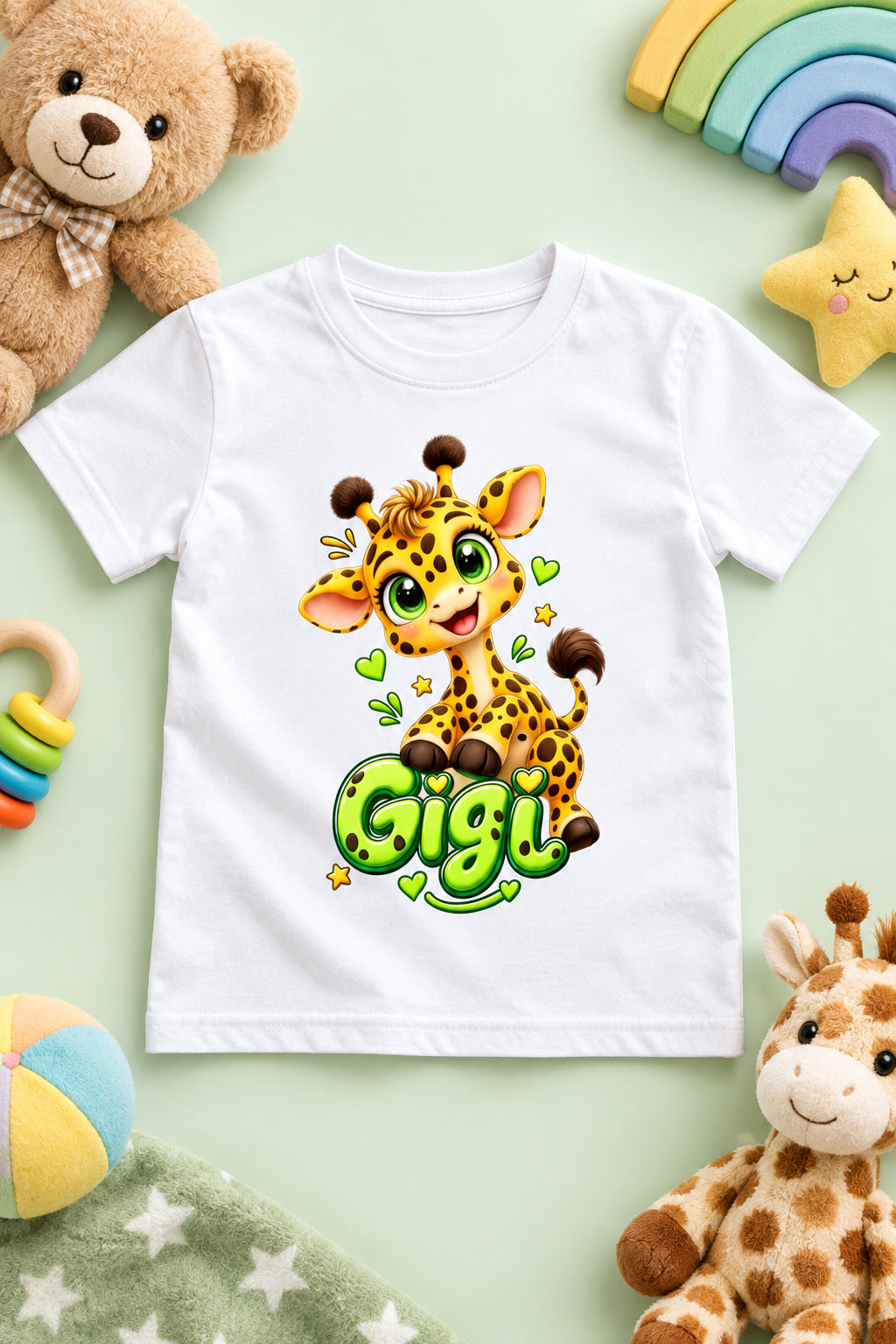 Toonverze Boys’ Giraffe Print Crew Neck T-Shirt – Cute and Stylish Kids’ Casual Wear