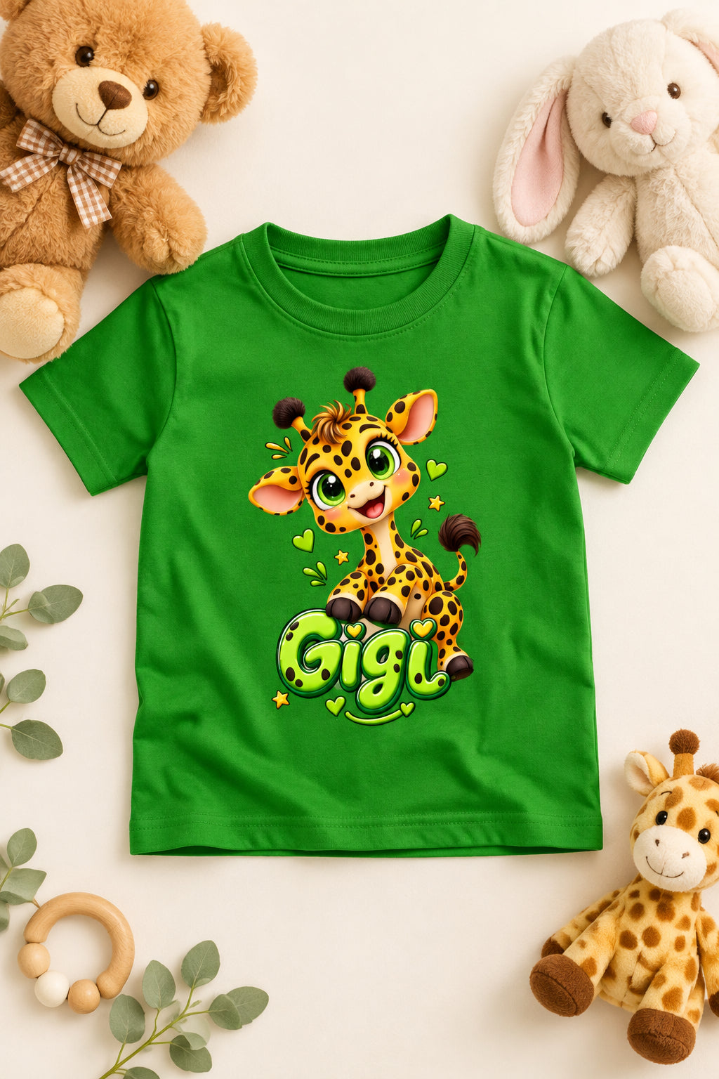 Toonverze Boys’ Giraffe Print Crew Neck T-Shirt – Cute and Stylish Kids’ Casual Wear