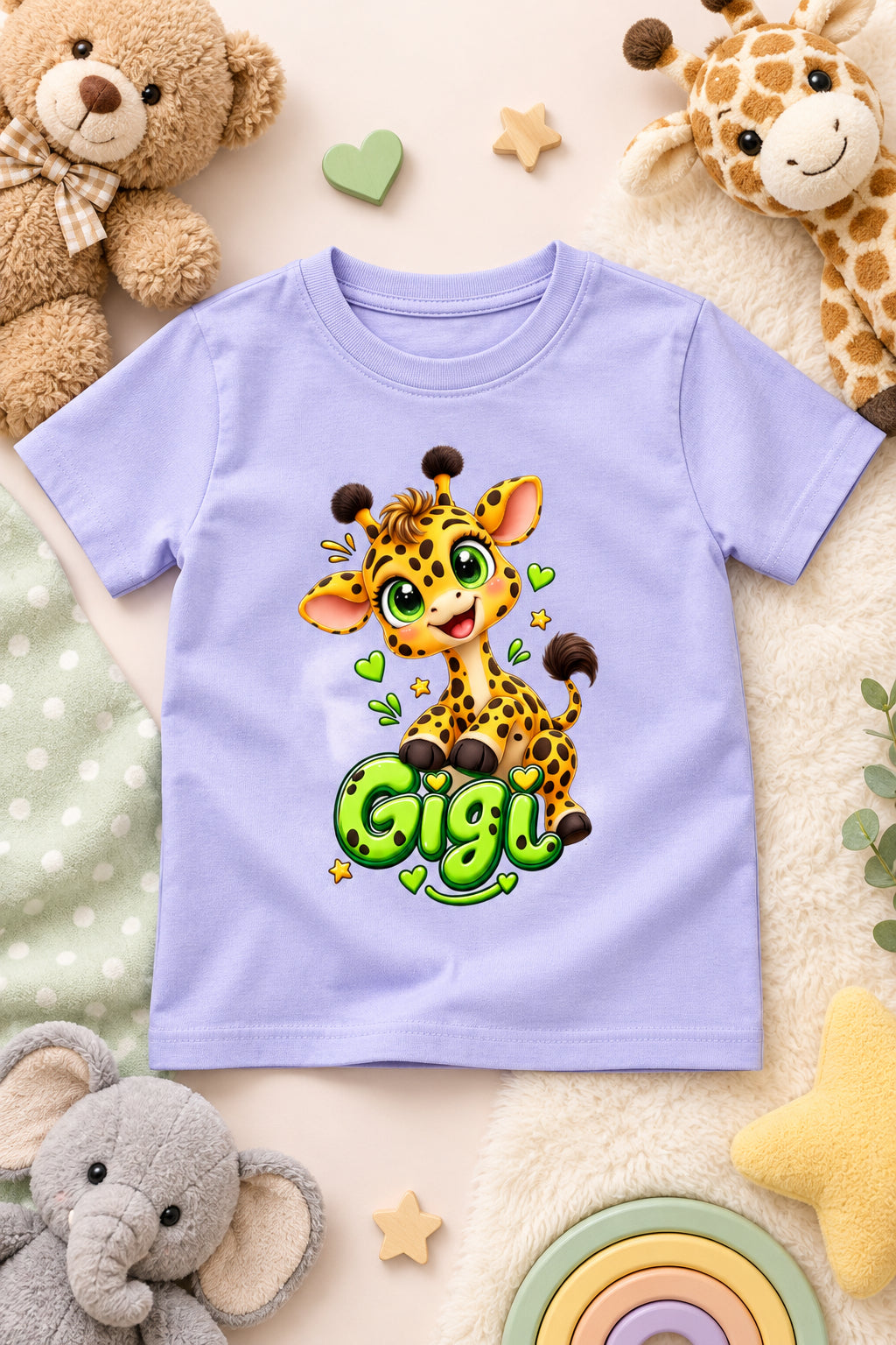 Toonverze Boys’ Giraffe Print Crew Neck T-Shirt – Cute and Stylish Kids’ Casual Wear